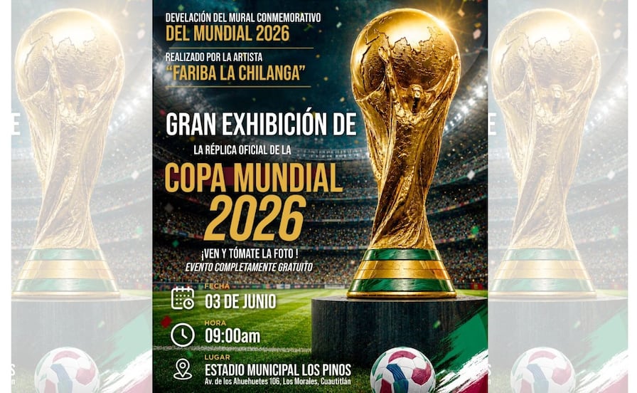 Réplica de la Copa del Mundo llega a Cuautitlán: Horarios y cómo verla gratis este miércoles