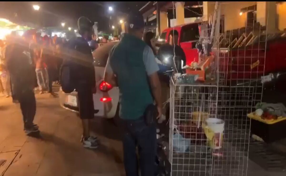 Atropellando a 6 personas, entre turistas y comerciantes / Foto: Especial