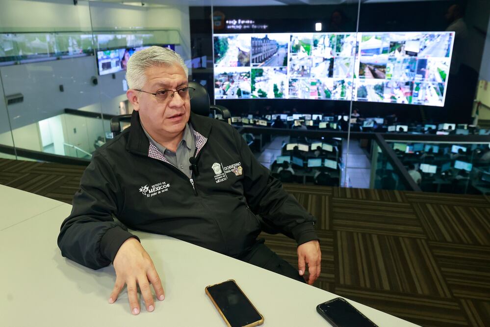 Cristóbal Castañeda Camarillo, secretario de Seguridad del Estado de México. Foto Alejandro Vargas