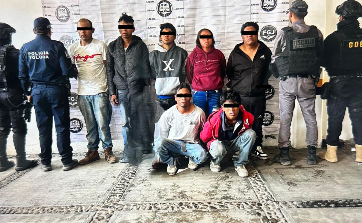 Autoridades aseguran que la detención de 'Los Pizzeros' responde a las denuncias de la ciudadanía y refrenda su compromiso con la seguridad en Toluca. Foto: Especial