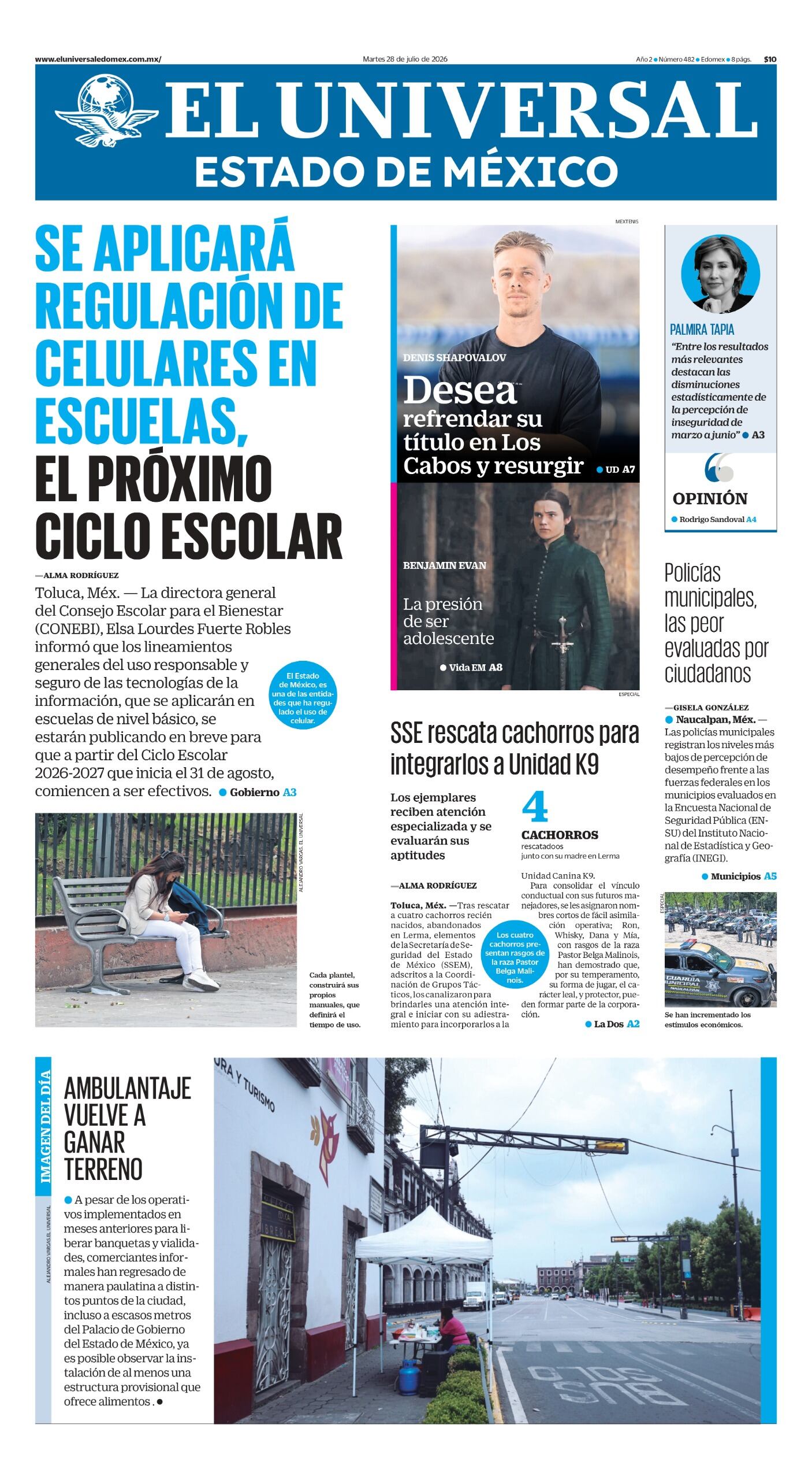 Portada 28 de julio de 2026
