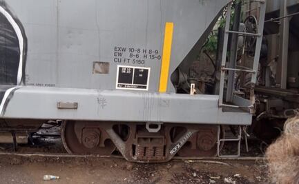 Accidente ferroviario en Cuautitlán Izcalli: tren se sale de vía