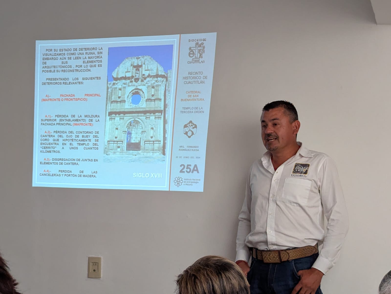 La restauración del templo cuenta con una inversión de 12 millones de pesos, provenientes principalmente de donaciones de feligreses. Foto Especial