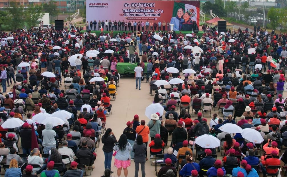 Encabeza Azucena Cisneros Segunda Asamblea Informativa en Ecatepec; destaca inversión histórica del Plan Oriente. Foto Especial
