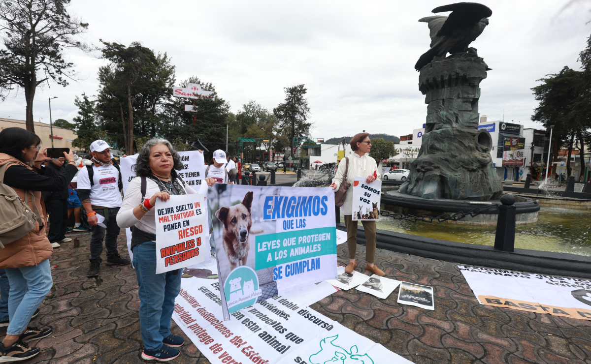 Activistas demandan a la gobernadora Delfina Gómez el fin de la PROPAEM y la creación de una fiscalía especializada. Foto: Alejandro Vargas
