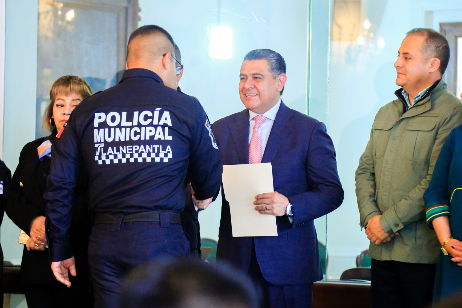 La inversión en seguridad continúa en Tlalnepantla, con la incorporación de nuevos elementos y el fortalecimiento de las corporaciones policiacas. Foto Especial