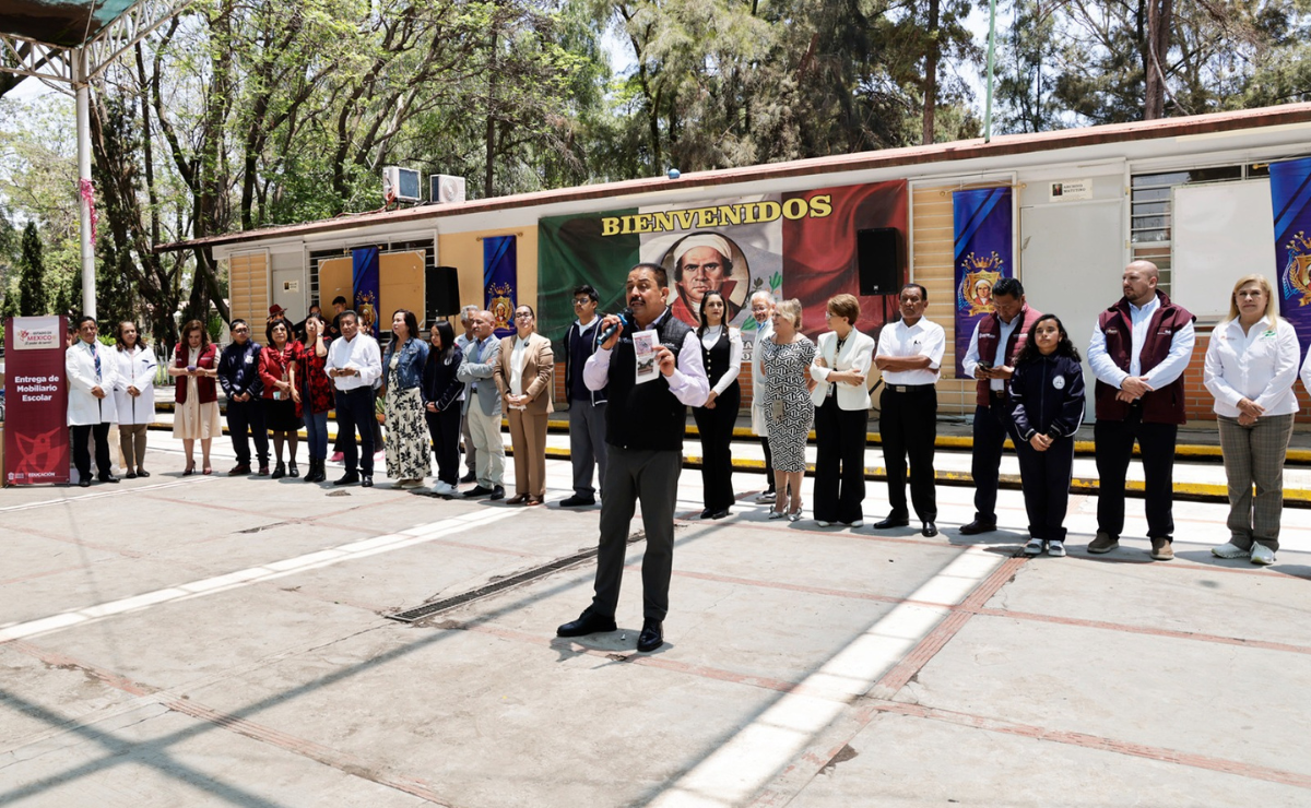 ¡Transformando la educación en Ecatepec! Nuevas aulas y espacios renovados para miles de estudiantes, impulsando su futuro académico. Foto: Especial