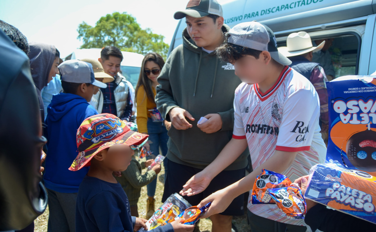 Se realizó la tercera jornada de celebraciones por el Día del Niño en Almoloya / Foto: Especial