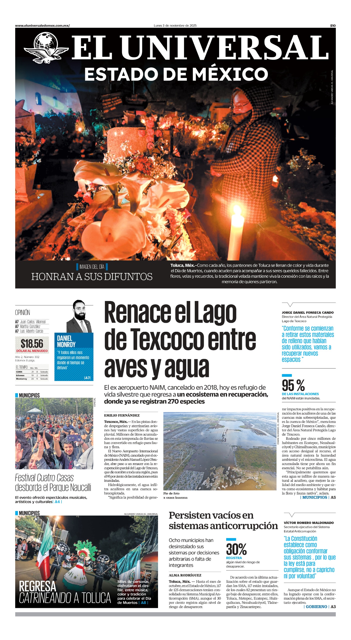 Portada 3 de noviembre 2025