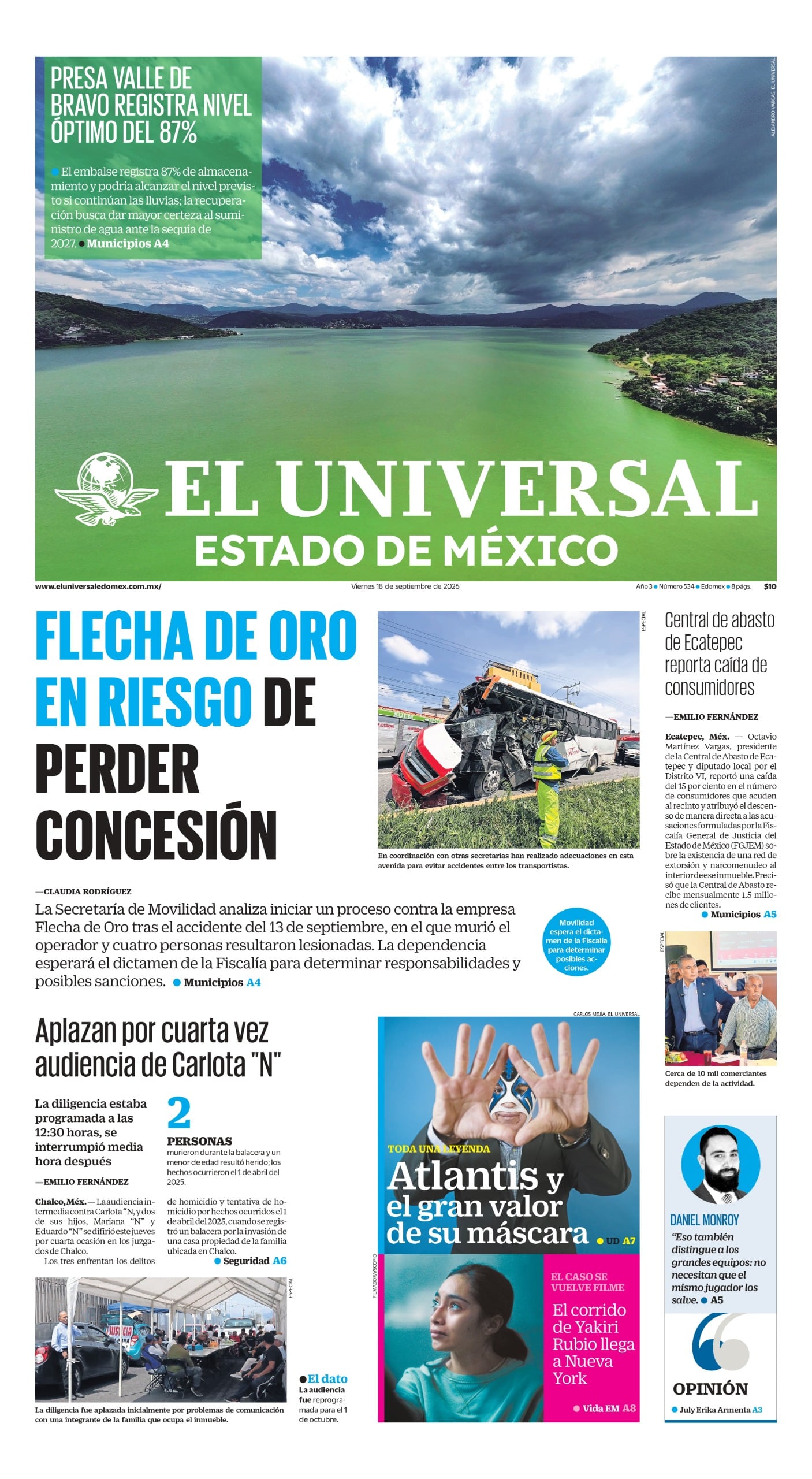 Portada 18 de septiembre de 2026
