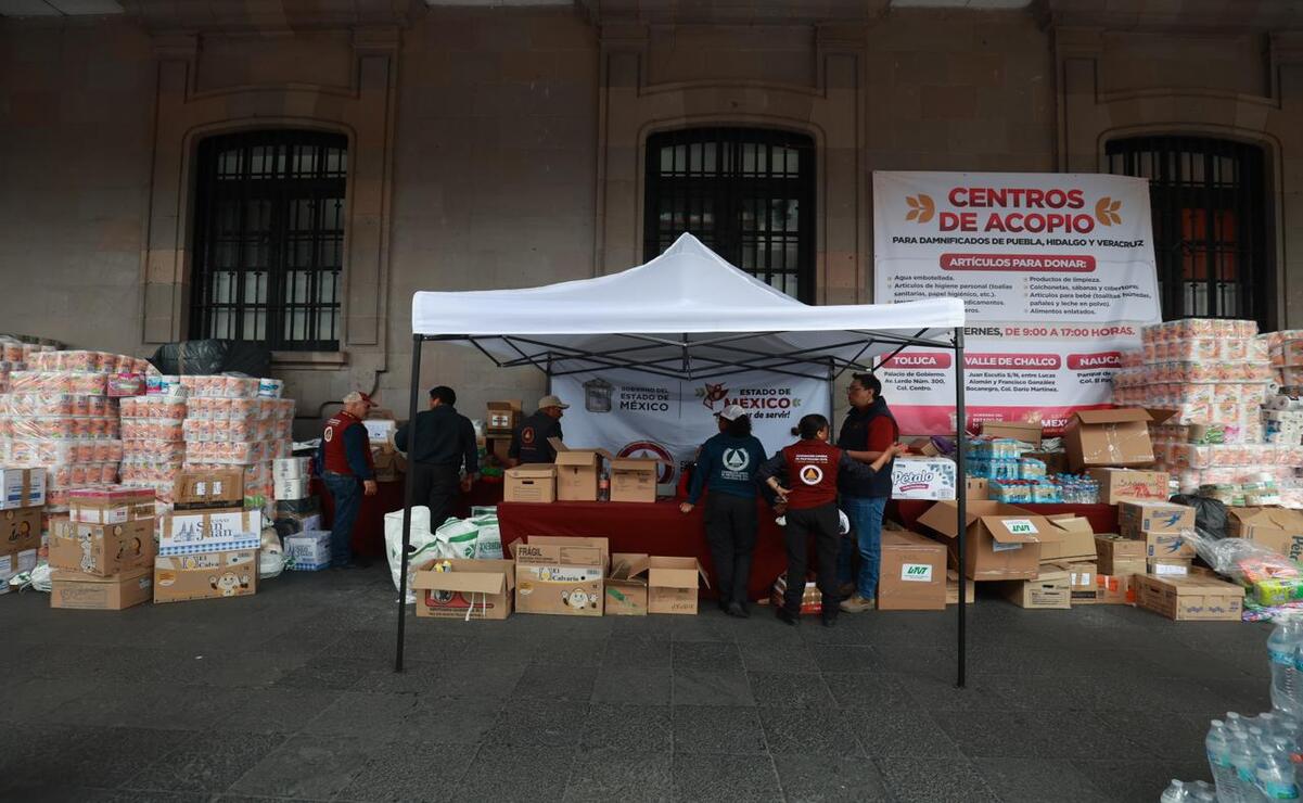¡Solidaridad Mexiquense! Conoce los Centros de Acopio y artículos prioritarios para damnificados por las lluvias