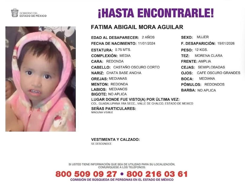 Los gemelos Ángel Samuel y Fátima Abigail, de apenas 2 años, desaparecieron junto a su madre en Valle de Chalco. Foto Especial