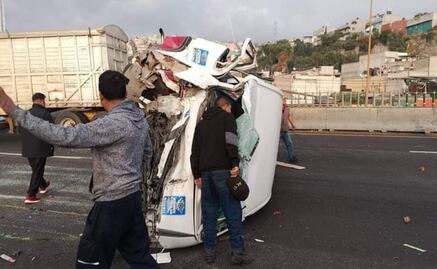 Accidente vial paraliza la autopista México-Pachuca
