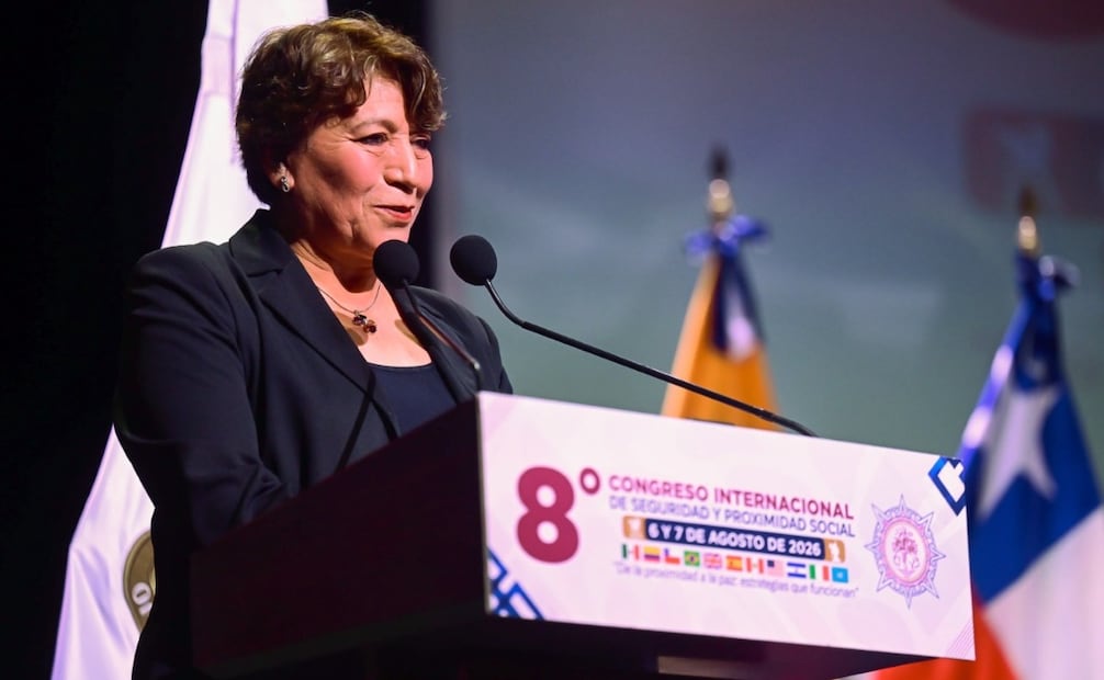 La gobernadora Delfina Gómez presentó los logros del Mando Unificado durante el 8vo Congreso Internacional de Seguridad y Proximidad Social. Foto Especial
