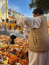Ixtlahuaca: Una tradición que perdura. Portada floral en honor a San Francisco de Asís