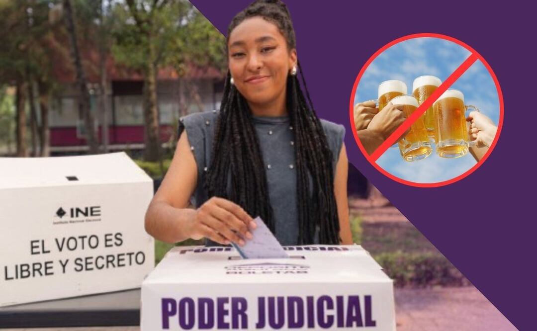 El Ayuntamiento de Toluca implementará la "Ley Seca" este fin de semana por la Jornada Electoral del Poder Judiacial. Foto: 'X': @INEMexico // Canva