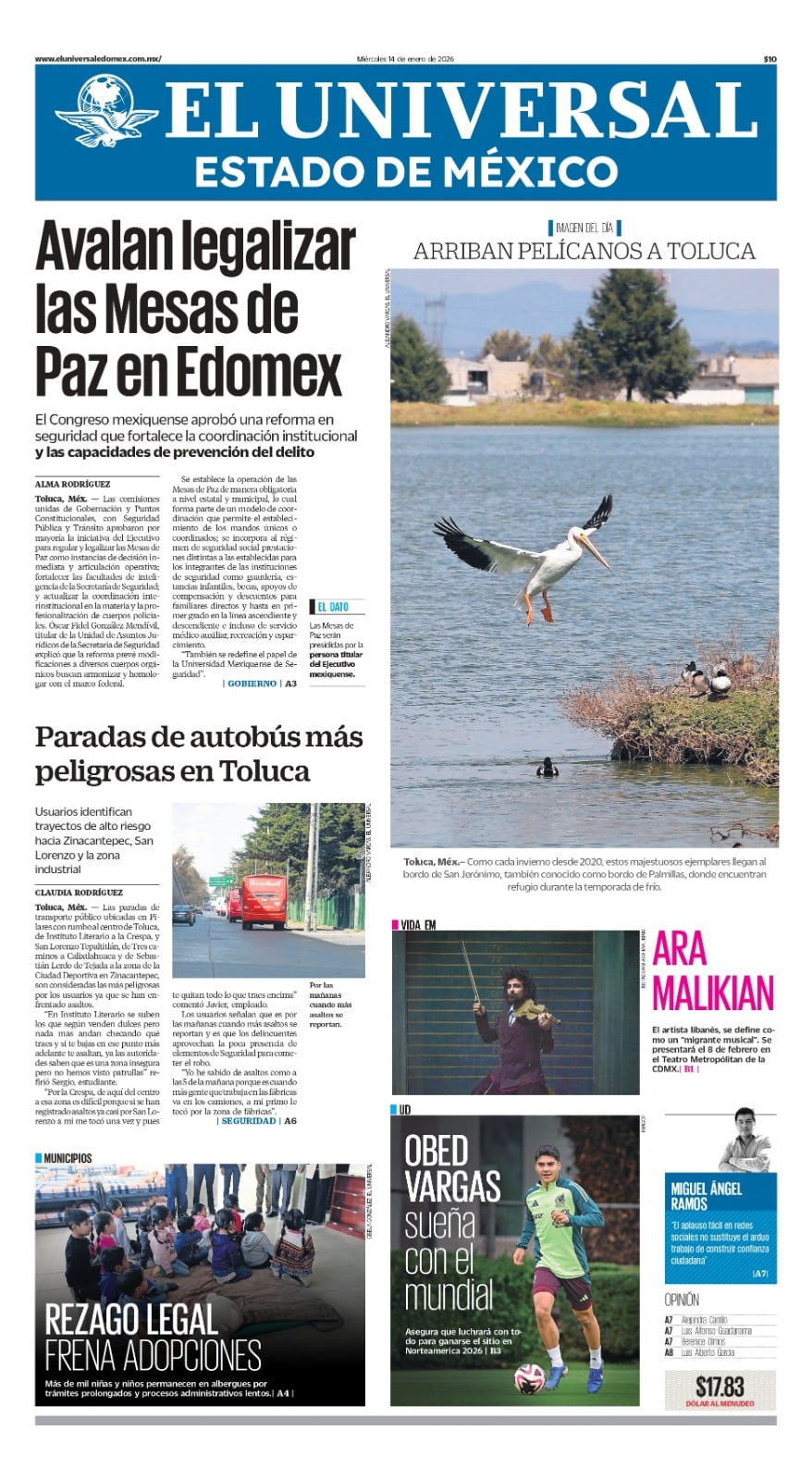 Portada 14 de enero de 2026