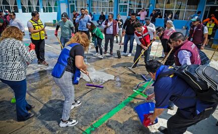 Edomex atiende afectaciones por lluvias: 14 planteles de Nezahualcóyotl ya están rehabilitados