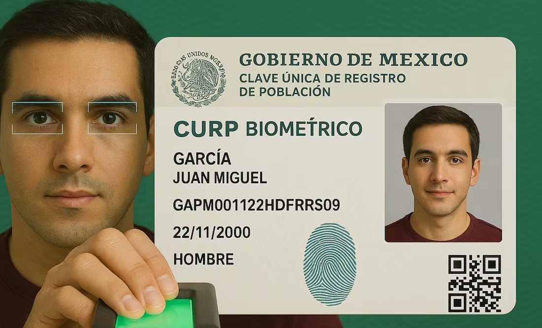 El Senado aprobó la CURP biométrica como documento oficial de identificación; será obligatoria para toda la población y se perfila como el principal medio de registro en México. Foto:  IA