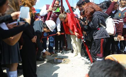 Colocan primera piedra de un CBTIS en Ciudad Cuauhtémoc, Ecatepec, para impulsar la educación 