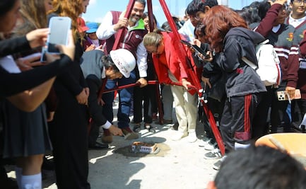 Colocan primera piedra de un CBTIS en Ciudad Cuauhtémoc, Ecatepec, para impulsar la educación