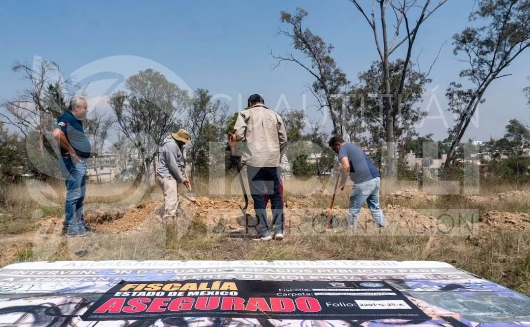 La FGJEM colocó sellos de aseguramiento en un predio del Parque Pichardo Pagaza. Foto especial