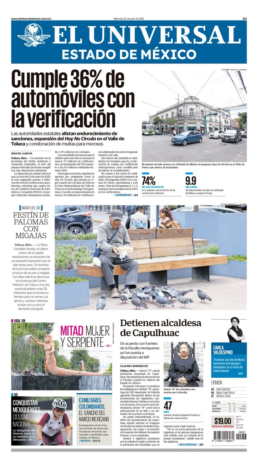 Portada Edomex 25 de junio 2025