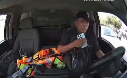 ¡En video! Saliendo de la aduana del AIFA, roban camioneta con cargamento de relojes en Tecámac