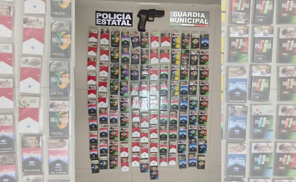 109 cajetillas de cigarros habrían sido sustraídas de una tienda de conveniencia. Foto especial.