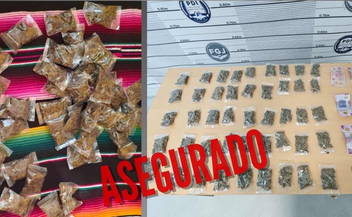 En Tecámac aseguraron bolsas con estupefacientes / Foto Especial