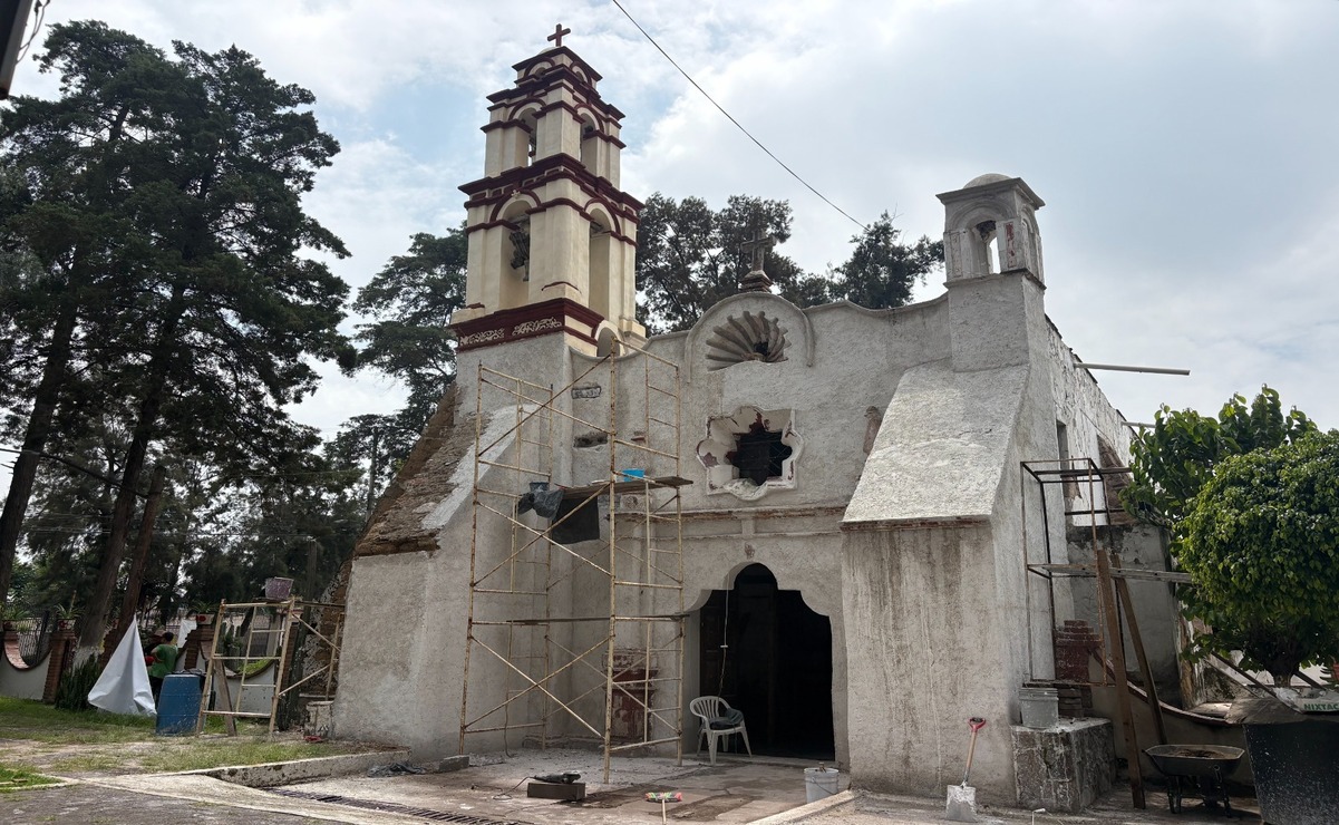 El templo de San Juan Atlamica también sufrió daños por el sismo del 2017 / Foto: Arturo Contreras