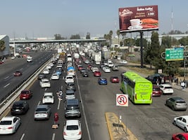 Congestionamiento Vial: Así lucen los 400 metros de fila antes de la caseta de Tepotzotlán