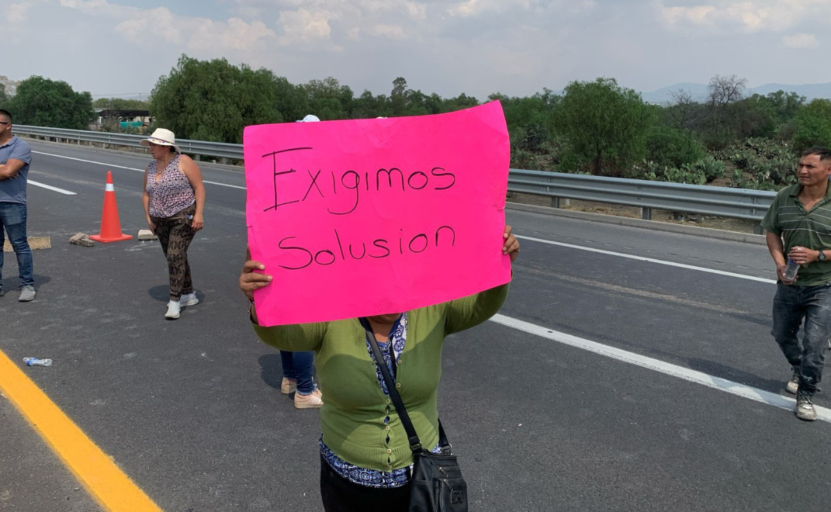 Teotihuacán se levanta: bloqueo masivo por escasez y robo de agua de pozos agrícolas Foto: Especial