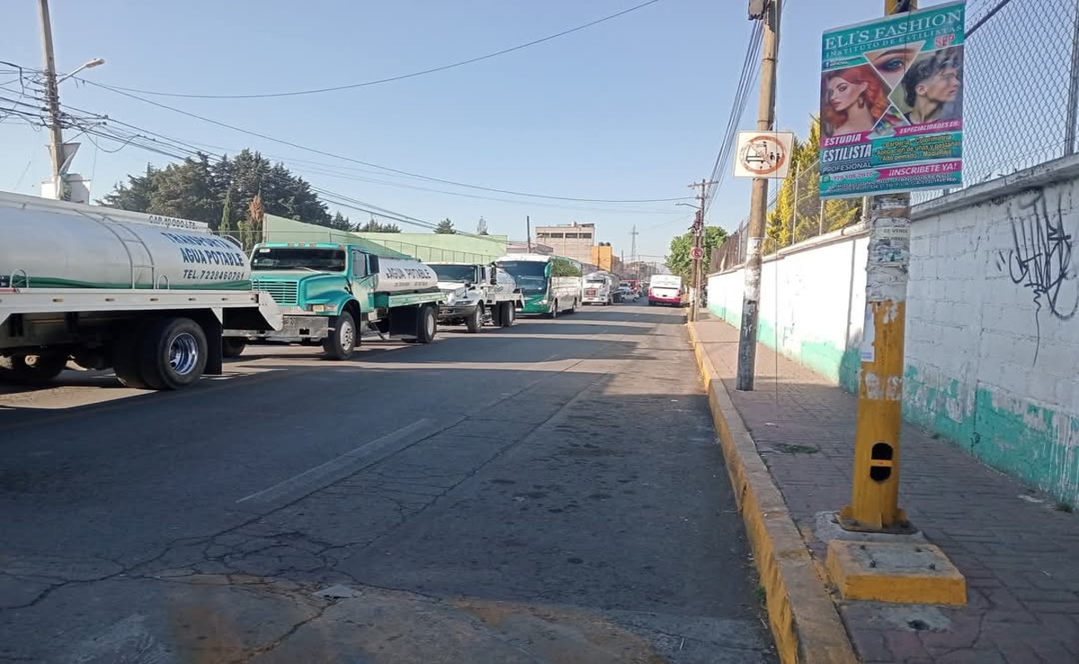 Protesta de piperos en Ocoyoacac: demanda por abastecimiento de agua