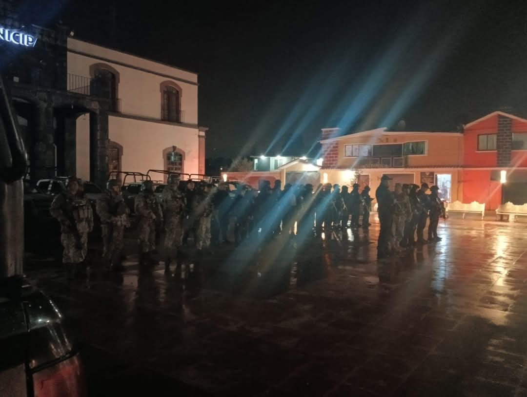 Se desplegó el Operativo "Blindaje" de manera simultánea en los municipios de Joquicingo, Tenango del Valle y Rayón. Foto Especial