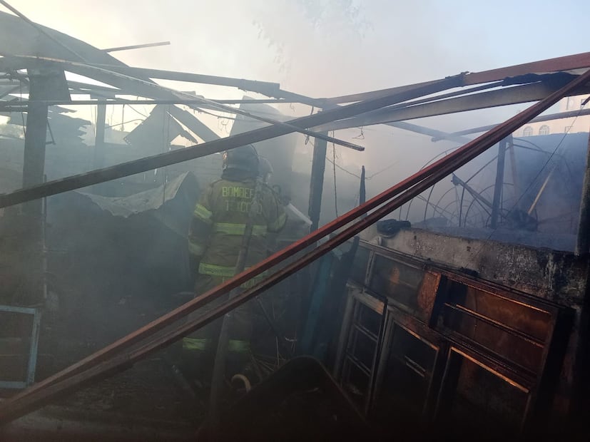 Y a una tercera mujer, de nombre Dulce, resultó policontundida al ser lanzada por la explosión varios metros. Foto: especial