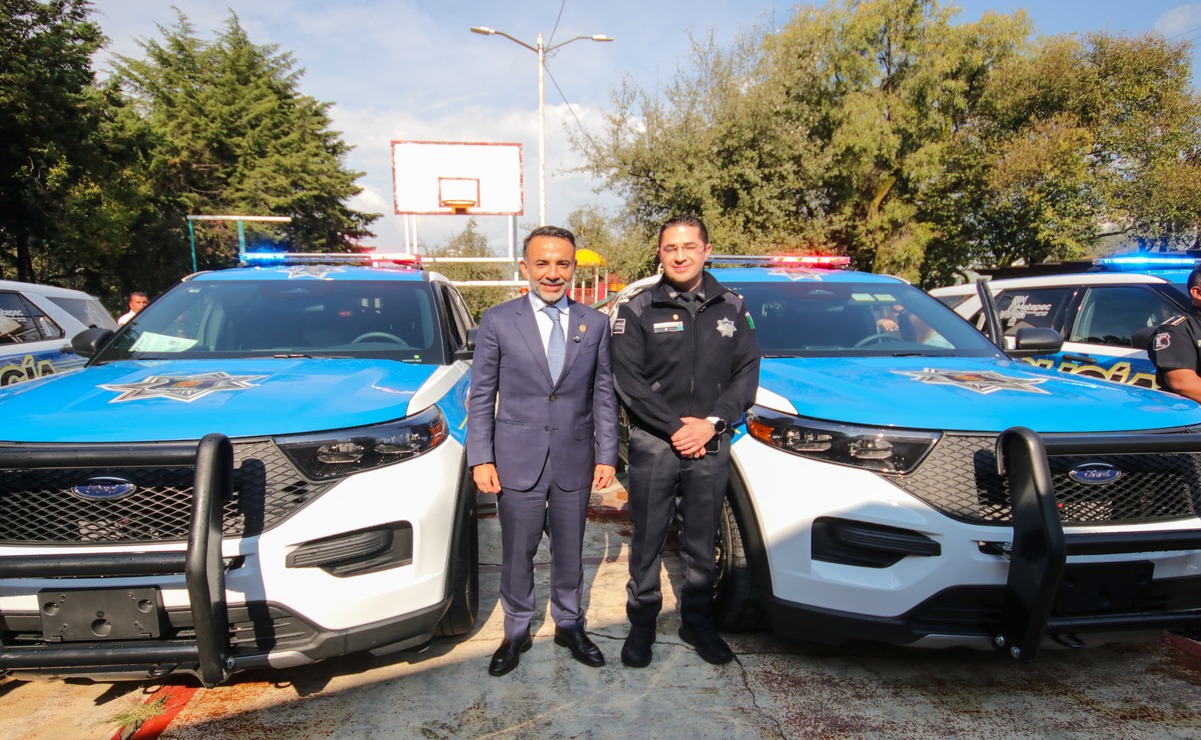 La seguridad es una prioridad para el alcalde de Metepec, ya que, durante el primer semestre de 2025, el municipio comenzó a incorporar nuevas patrullas. Foto: Especial