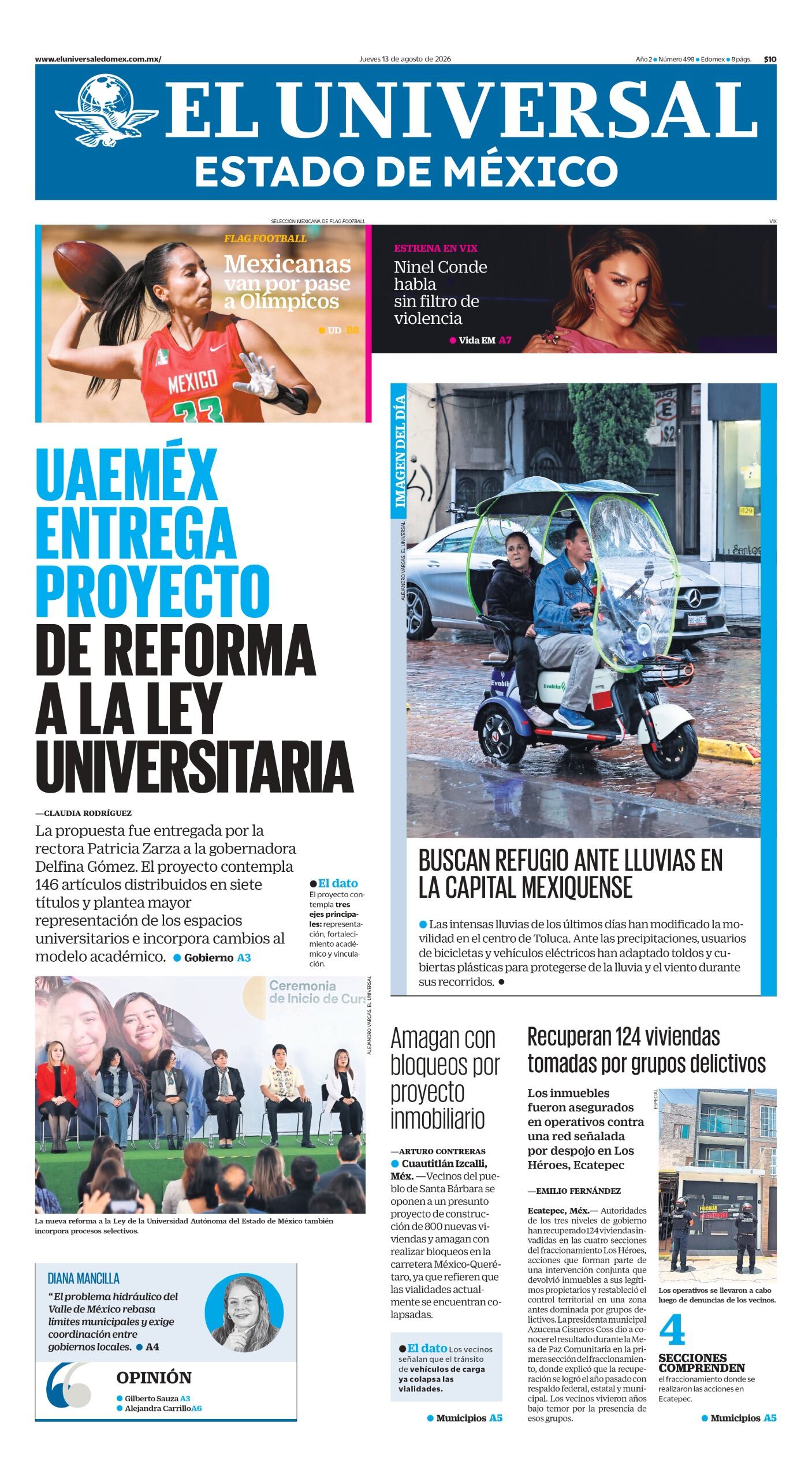 Portada 13 de agosto de 2026