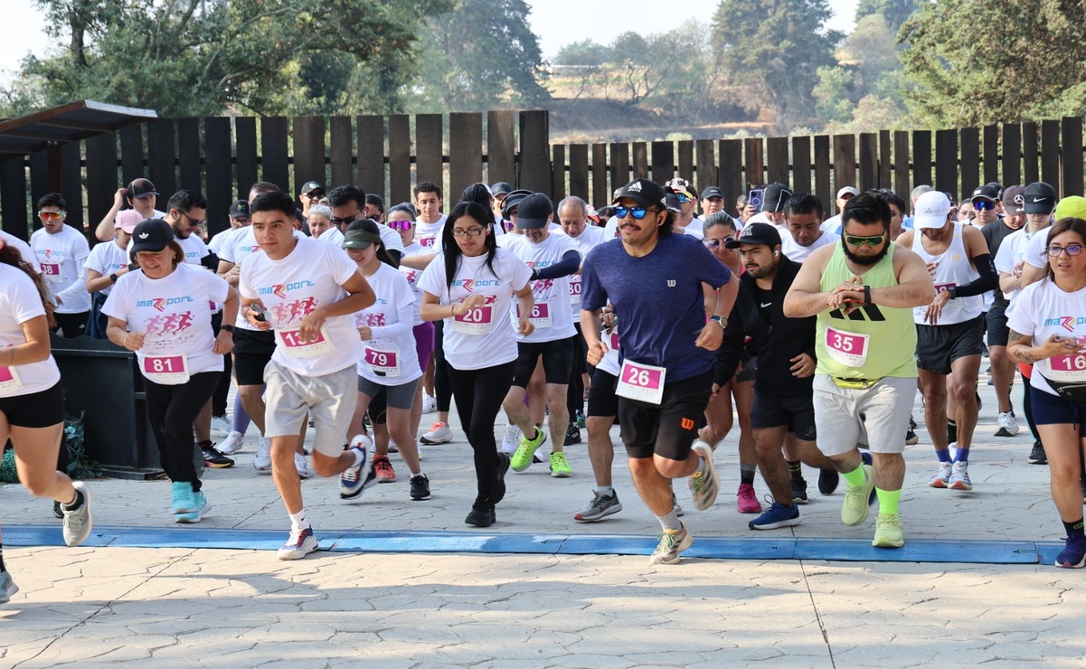 150 corredores disfrutaron de la fauna del Parque Ecológico Zacango en la Carrera Imazport