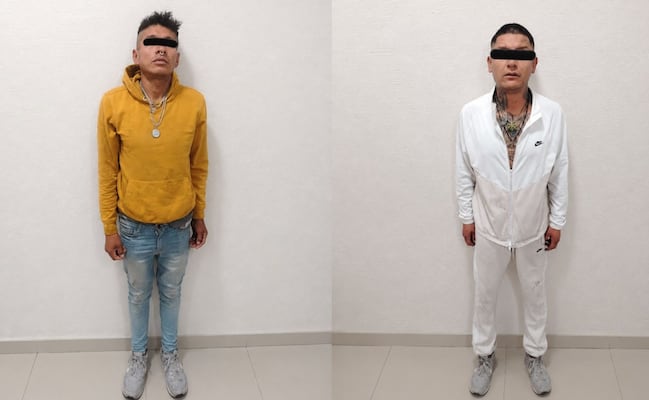Detienen a Alejandro “N” y Sergio Iván “N” por robo de vehículo en Xocoyahualco, Tlalnepantla