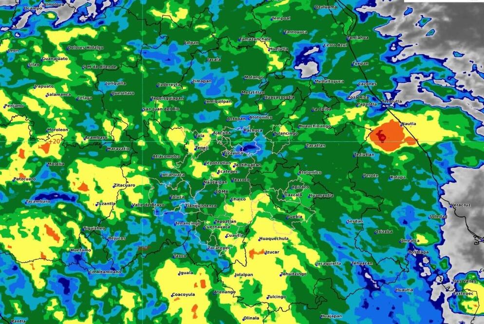 clima del 27 de septiembre de 2024, lluvias fuertes con puntuales muy fuertes.