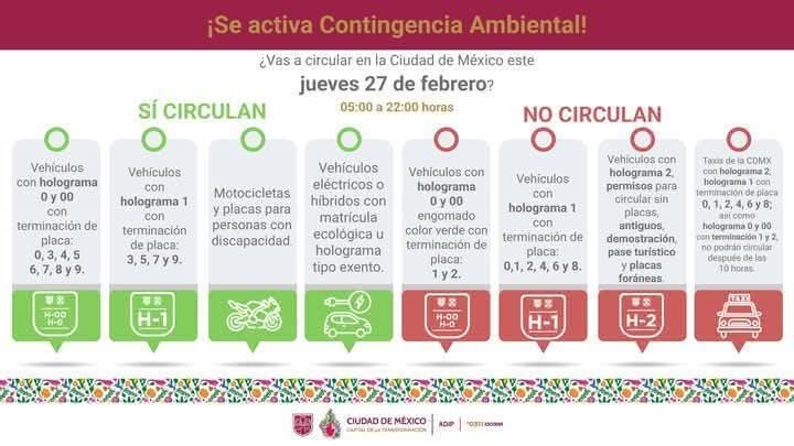 Algunas medidas que se deben tomar en la contingencia ambiental del Valle de México. Foto Especial