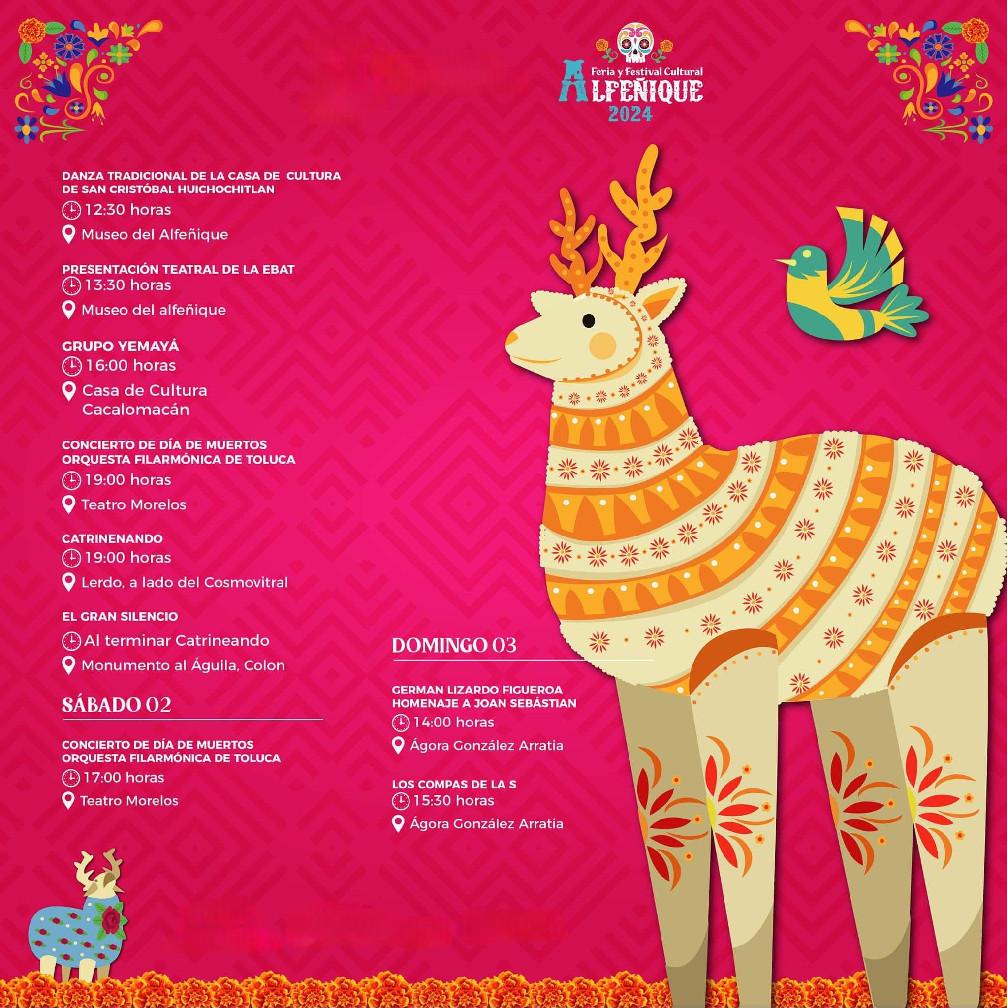 Festividades y actividades de Noviembre Foto: FB