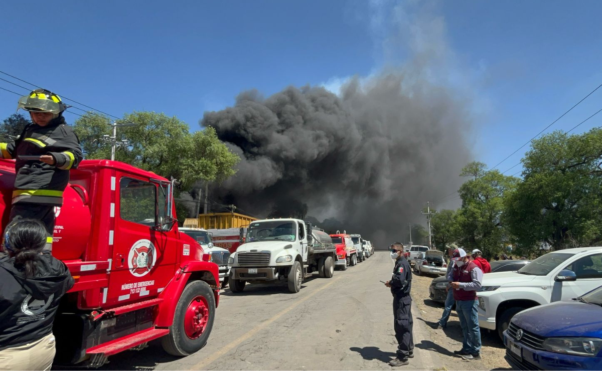 Xonacatlán: Datos de calidad del aire cuestionados tras incendio Foto: Karen Aldama