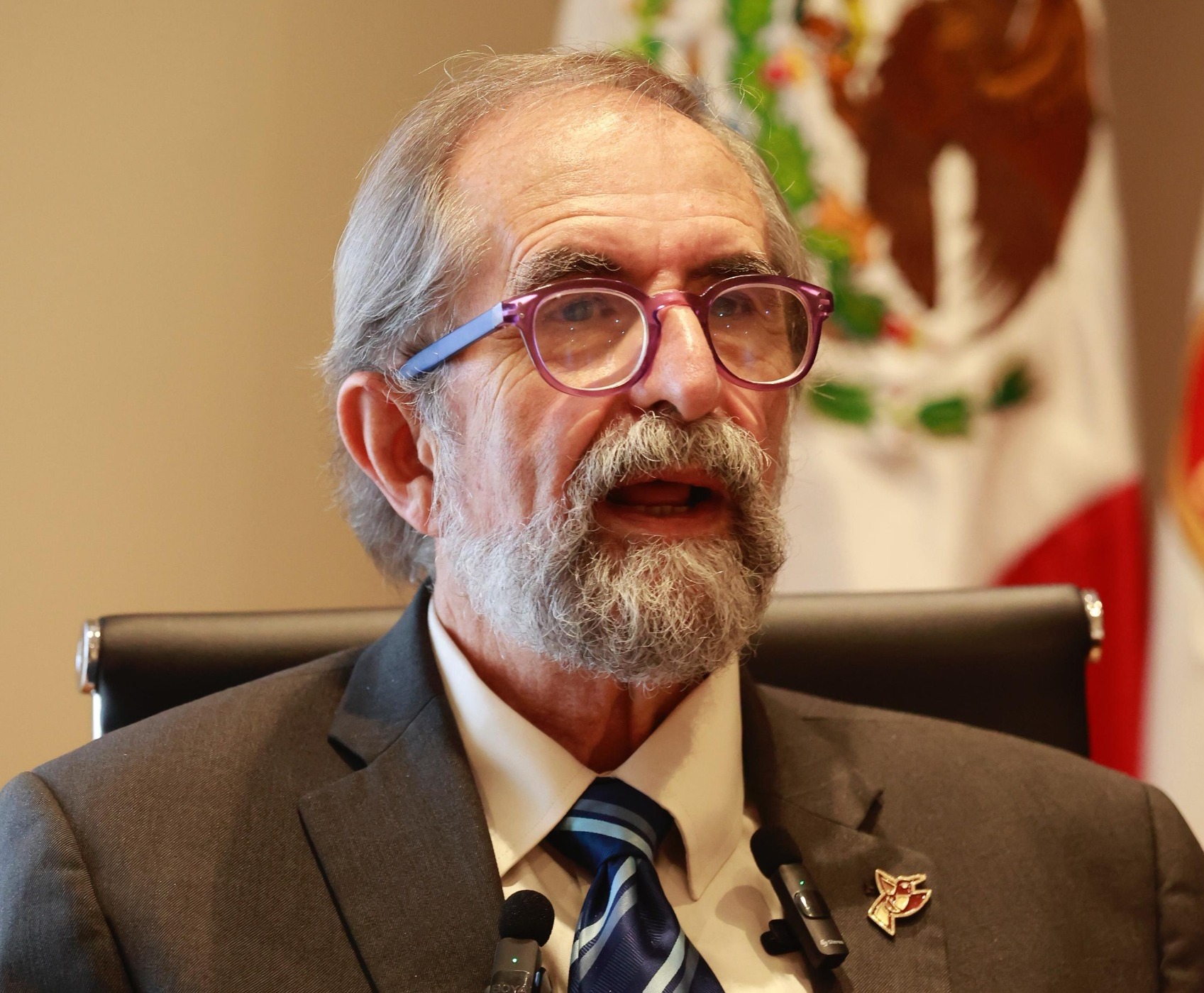 El titular de la Secretaría del Agua del Estado de México, Pedro Moctezuma. Foto Alejandro Vargas