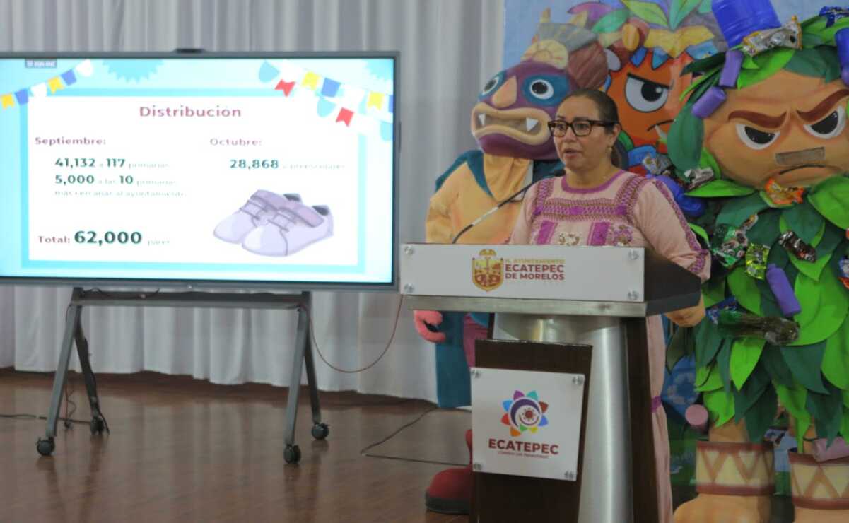 Arranca en Ecatepec el programa "Zapatón" para apoyar a 62 mil alumnos