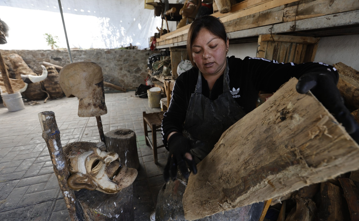 Cada máscara de Xita es una obra de arte única, con detalles que revelan la habilidad y la pasión de los artesanos. Foto: Jorge Alvarado