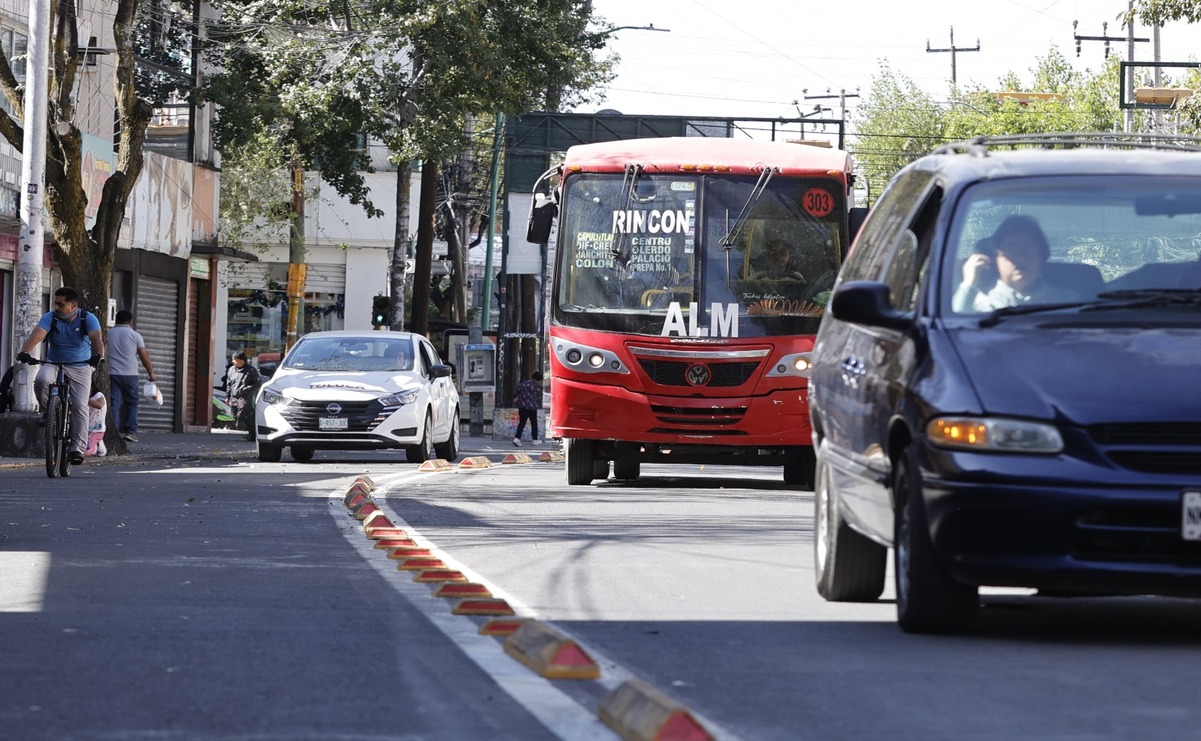 Carril confinado para el transporte público que atraviesa el centro de la ciudad / Foto: Jorge Alvarado