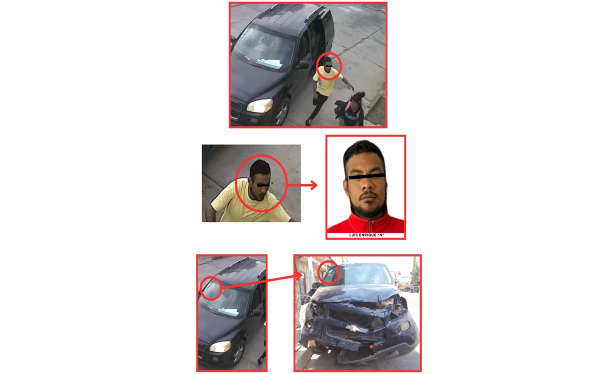 Luis Enrique “N” de 24 años fue detenido luego de chocar en la camioneta en la cual presuntamente intentó subir por la fuerza a la menor de edad. Foto: Especial