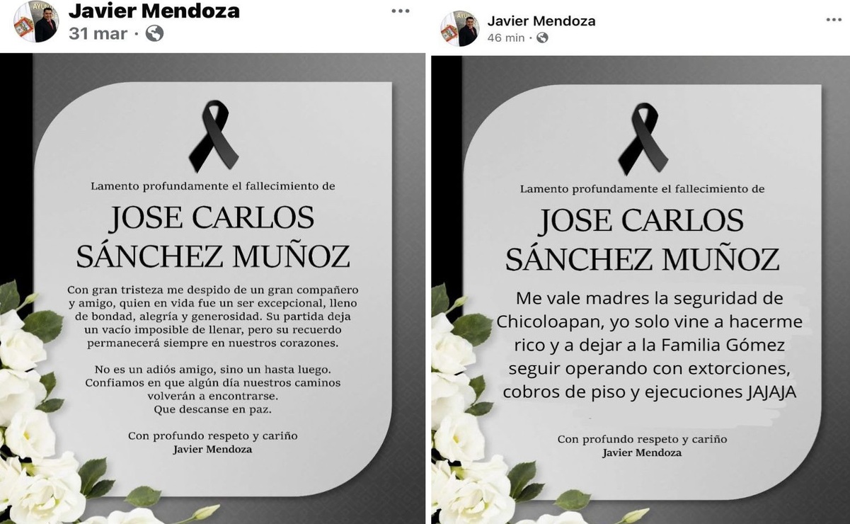 La cuenta del alcalde morenista, Javier Mendoza, también habría sido hackeada. Foto: Especial